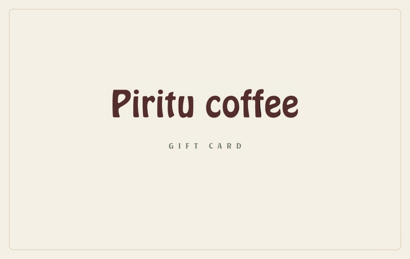 The Piritu Gift Card